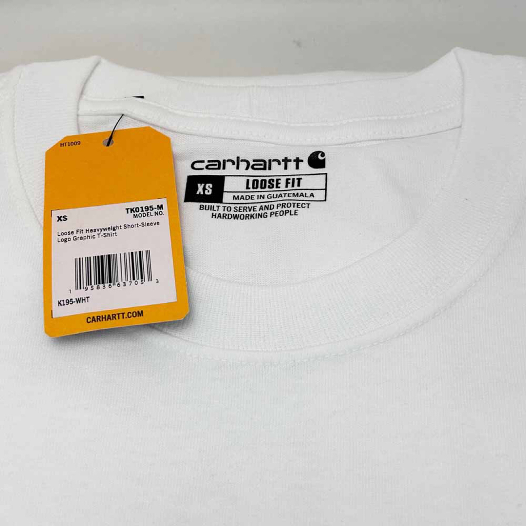 carhartt(カーハート)の新品 Carhartt カーハート Ｔシャツ K195 ホワイト XSサイズ メンズのトップス(Tシャツ/カットソー(半袖/袖なし))の商品写真