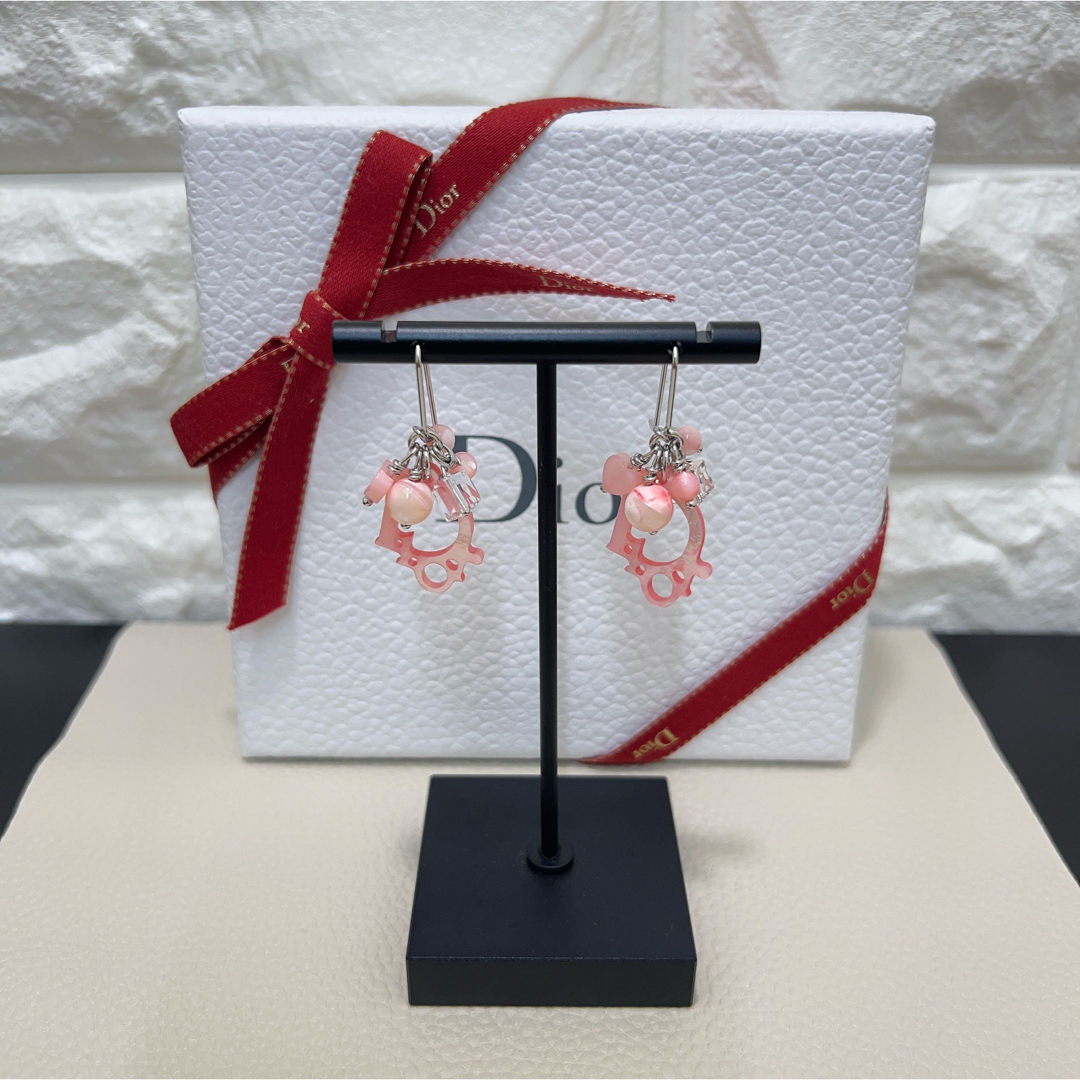 格安 通販店舗 【極美品】꧁Christian Dior꧂ピアス❧ピンク❧シェル