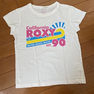 ロキシー(Roxy)の女の子 ROXY 白の半袖Tシャツ  130(Tシャツ/カットソー)