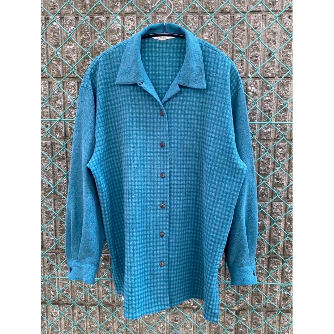 vintage check shirt レディースのトップス(シャツ/ブラウス(長袖/七分))の商品写真