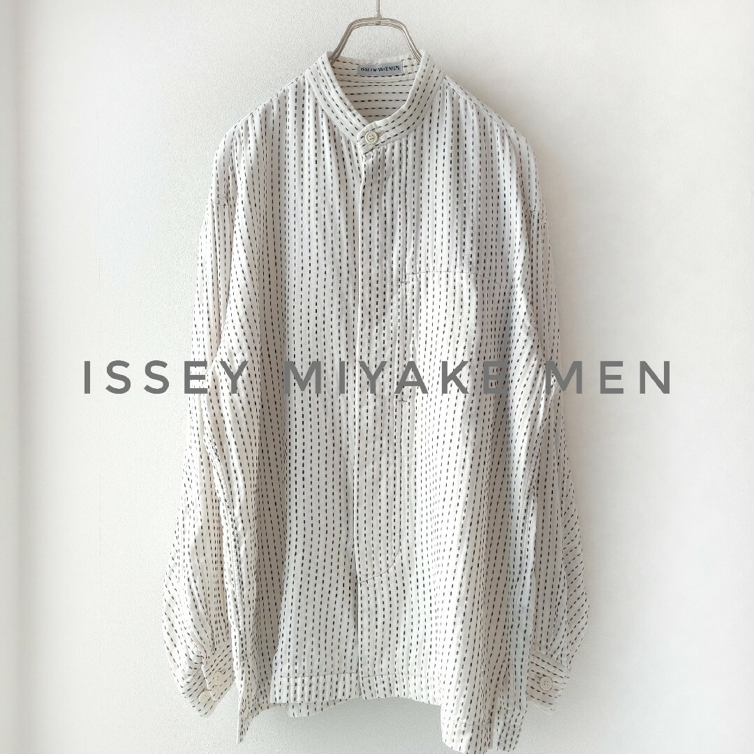 イッセイミヤケ ISSEY MIYAKE MEN 98年秋冬スタンドカラーシャツ | www