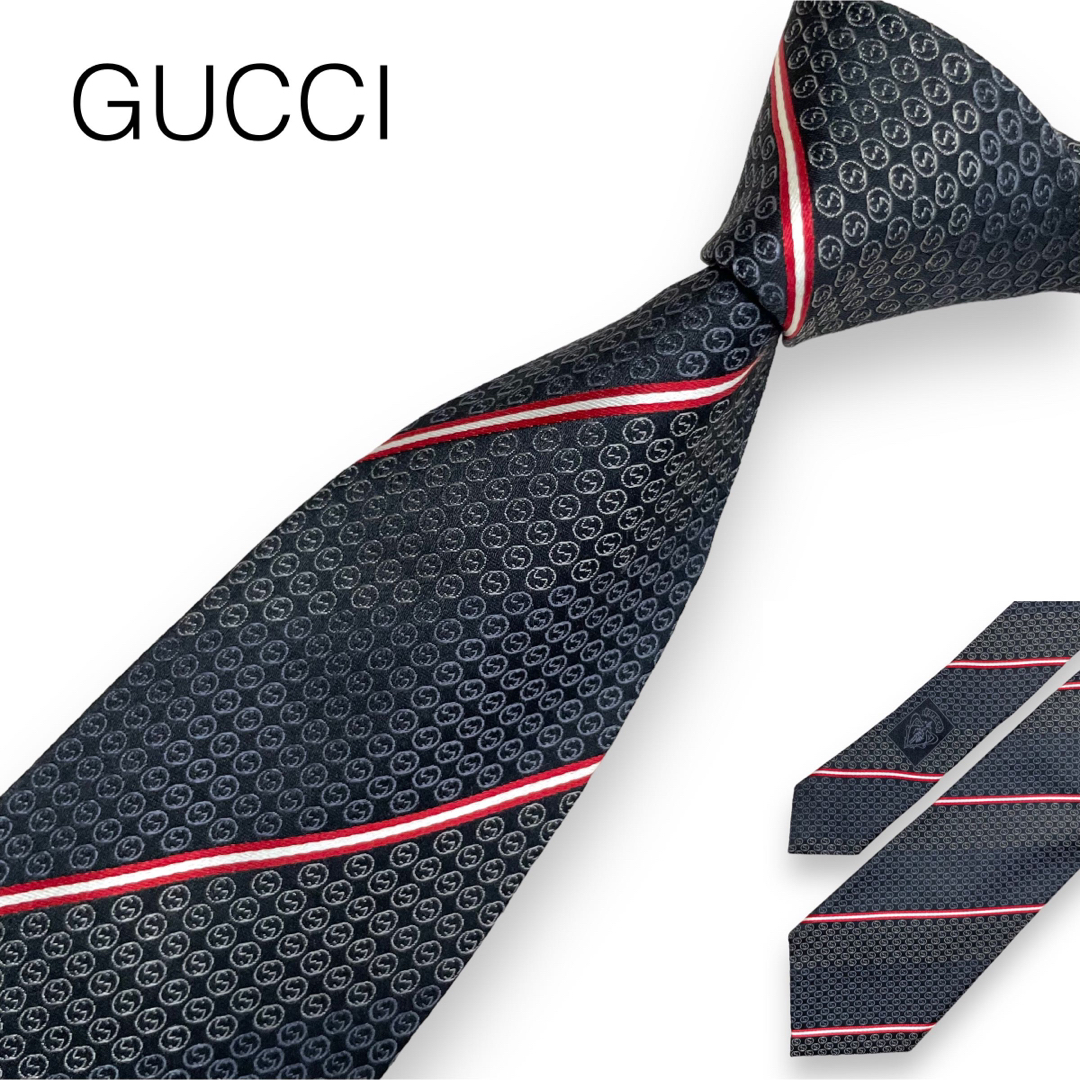 Gucci   GUCCI グッチ ネクタイ GG ストライプ柄 ウェブ イタリア製