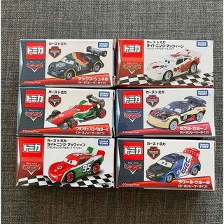 廃盤】トミカカーズ 6点セット マックィーンペイント&カーボンレーサー