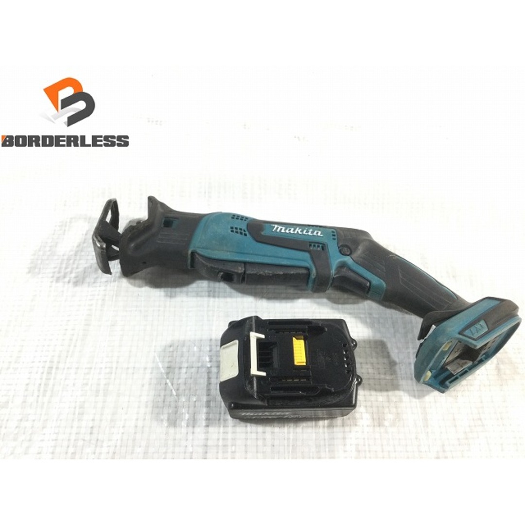 ☆品☆makita マキタ 18V 充電式レシプロソー JR184D 6.0Ahバッテリー1個(BL1860B)付 コードレス セーバーソー セーバソー 75888バイク