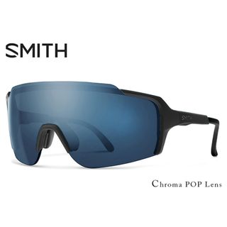 スミス(SMITH)の【新品】 SMITH （スミス） サングラス FLYWHEEL matte black chromapop sun black フライホイール １枚レンズ シールド型 サングラス メンズ 男性用(サングラス/メガネ)