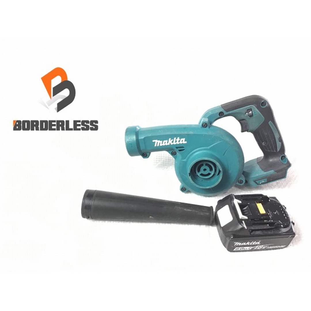 自動車/バイク☆比較的綺麗です☆makita マキタ 18V 充電式ブロワ UB185D バッテリー1個(18V 6.0Ah)付き 75393