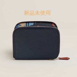 シルバー金具 【極美品】HERMES アザップ シルクイン 長財布 皮プル