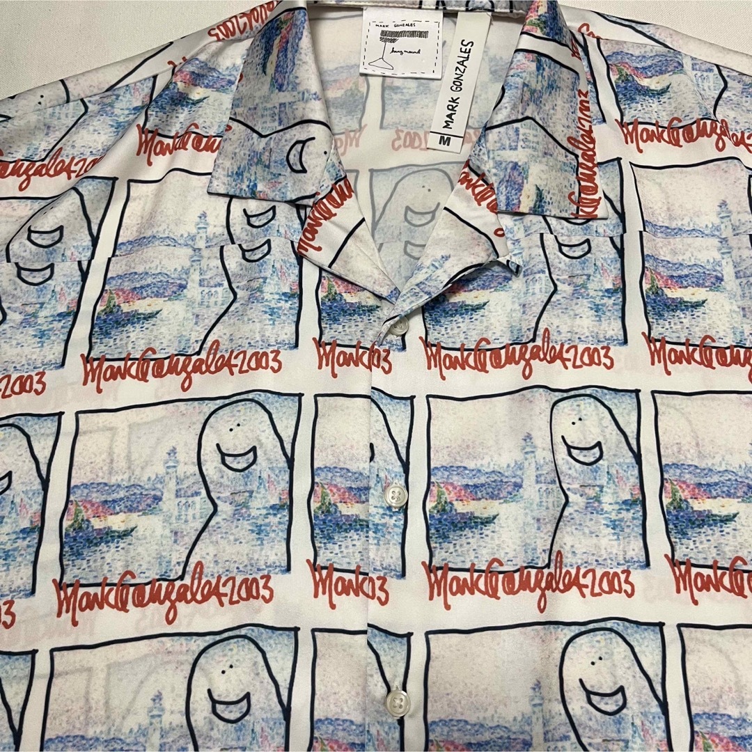 Mark Gonzales(マークゴンザレス)の【MARK GONZALES】マークゴンザレス S/S 総柄 シャツ ドレープ メンズのトップス(シャツ)の商品写真