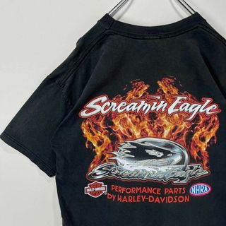 ハーレーダビッドソン(Harley Davidson)のハーレーダビッドソン　ビッグロゴ　Tシャツ　古着　ブラック　Lサイズ　ブラジル製(Tシャツ/カットソー(半袖/袖なし))