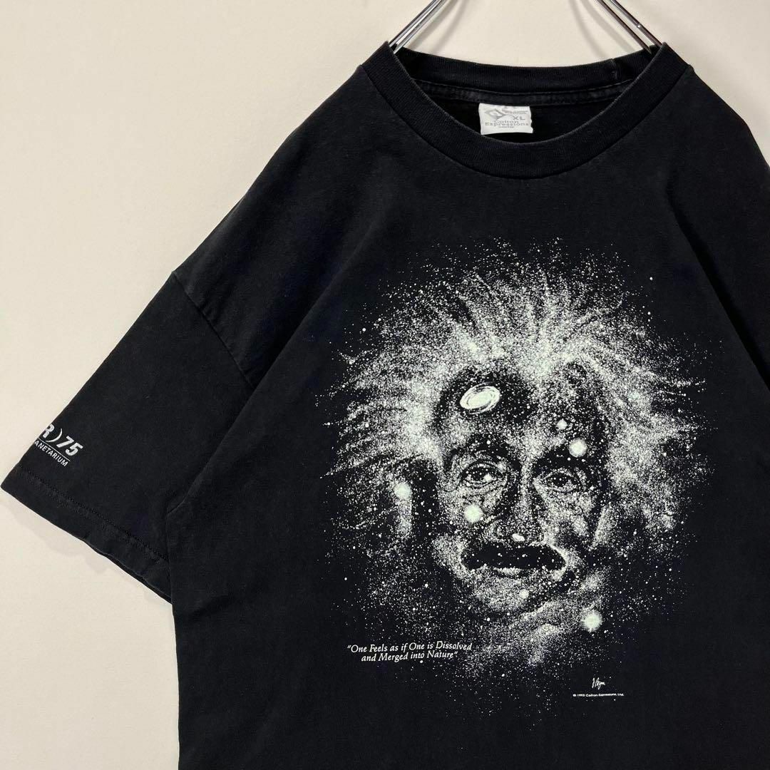 アインシュタイン Tシャツ 相対性理論 蓄光 USA製 XLサイズ ブラックの ...