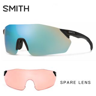 スミス(SMITH)の【新品】 SMITH スミス pivlock reverb Matte Black ChromaPop Opal Mirror chromapop contrast Rose サングラス スペアレンズ付き リバーブ メンズ レディース 自転車 バイク ランニング 野球 テニス 登山 ゴルフ ウォーキング ミラー レンズ スポーツサングラス アジアンフィット(サングラス/メガネ)