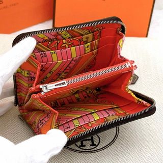 エルメス 財布 アザップ シルクイン コンパクト エプソン ブラック Y
