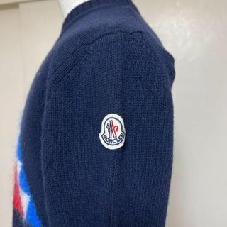 モンクレール 22/23秋冬 ロゴ インターシャ ピラミッド柄 セーター S