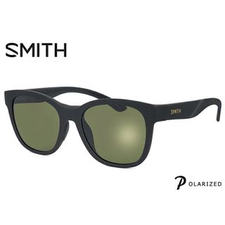 スミス(SMITH)の【新品】SMITH Caper matte black chromapop polarized gray green スミス 偏光サングラス 偏光 サングラス メンズ 男性用 ウェリントン(サングラス/メガネ)