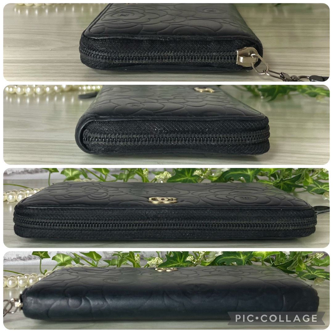 CHANEL - ⛄️美品⛄️ シャネル chanel カメリア ラウンドファスナー