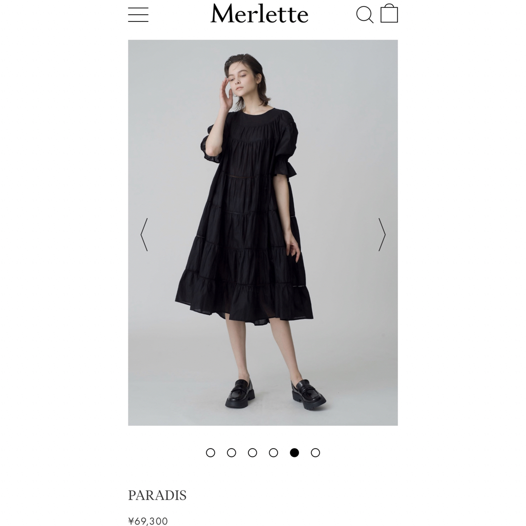 Merlette - マーレット 新品タグ付 PARADIS ティアード ワンピース