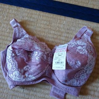 QVC ツインクロス　ブラジャー　D80　ピンク(ブラ)