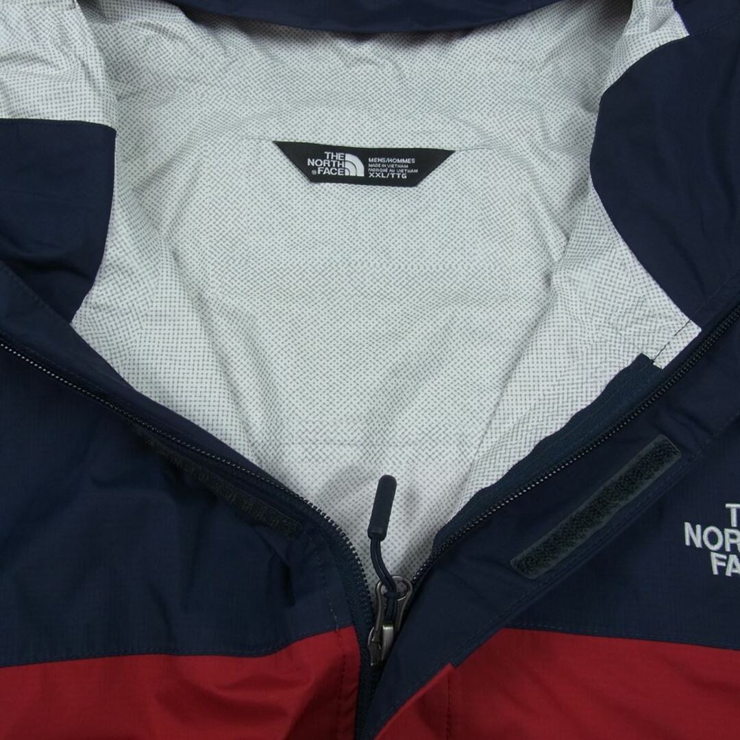 THE NORTH FACE(ザノースフェイス)のTHE NORTH FACE ノースフェイス NF0A2VD3 VENTURE2 ベンチャー2 撥水加工 ナイロン マウンテン パーカー ジャケット レッド系 ネイビー系 XL【中古】 メンズのジャケット/アウター(その他)の商品写真