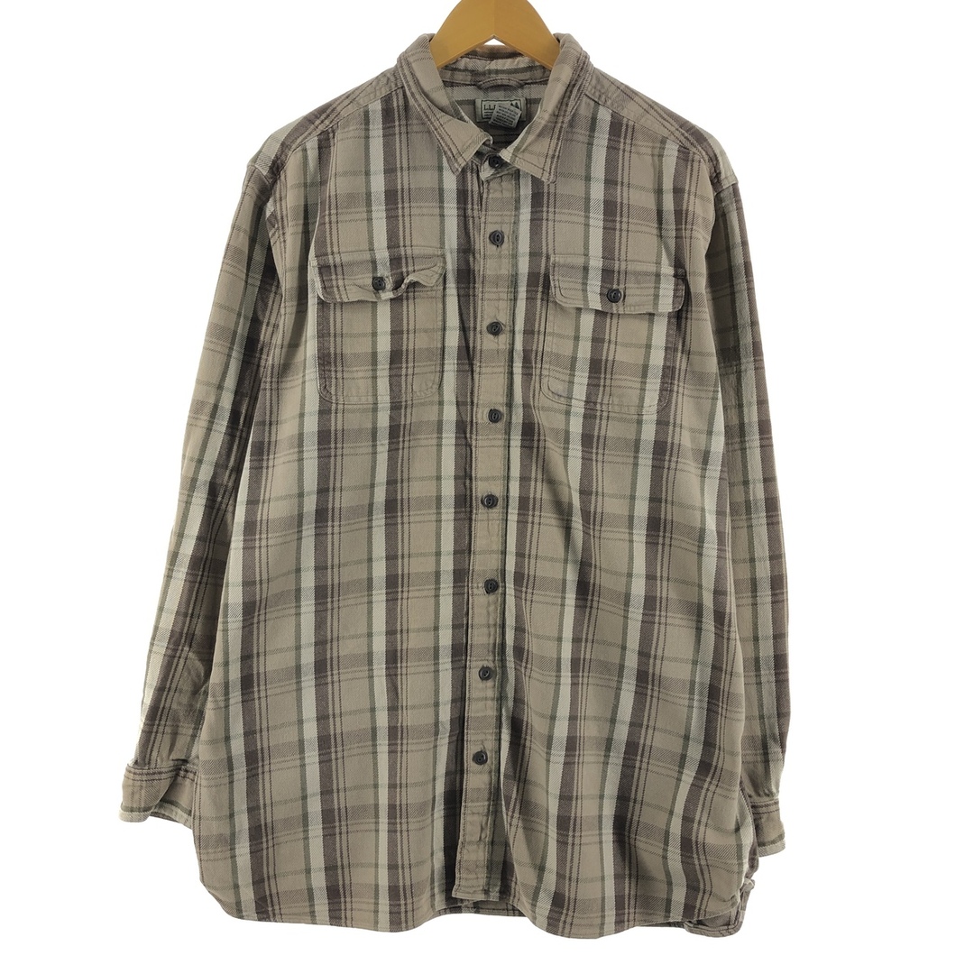 L.L.Bean - 古着 エルエルビーン L.L.Bean チェック柄 長袖 ヘビー
