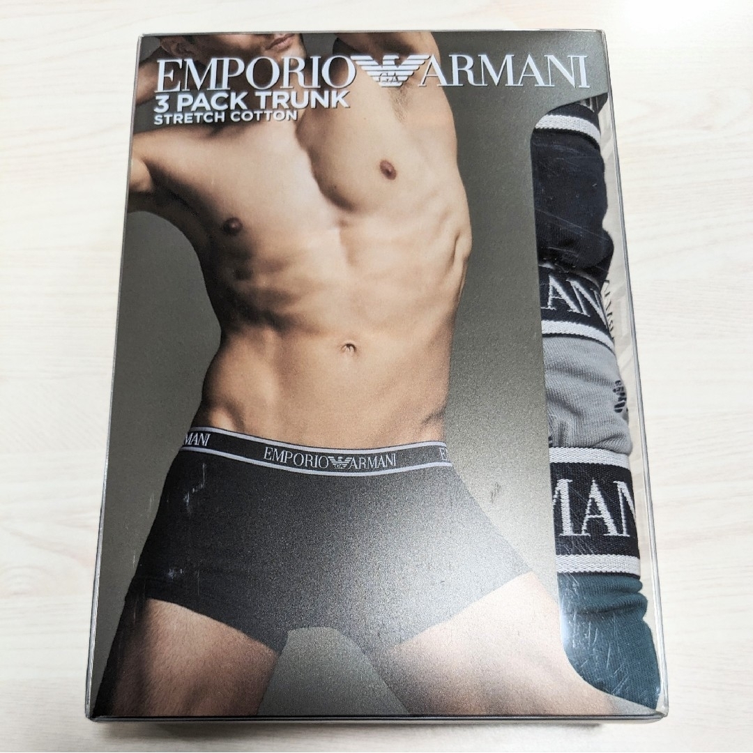 Emporio Armani(エンポリオアルマーニ)の【3枚】EMPORIO ARMANI ボクサーパンツ 54037178 S メンズのアンダーウェア(ボクサーパンツ)の商品写真