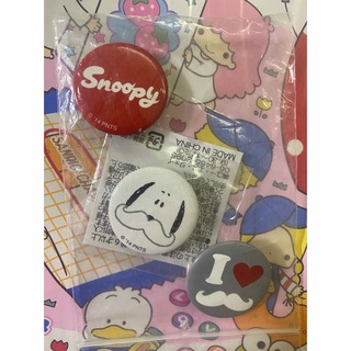 スヌーピー(SNOOPY)のスヌーピー　缶バッジ3つセット(バッジ/ピンバッジ)