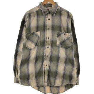 リーバイス(Levi's)の古着 リーバイス Levi's チェック柄 長袖 ライトネルシャツ メンズXL /eaa356817(シャツ)