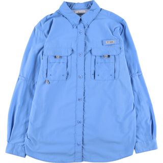 コロンビア(Columbia)の古着 コロンビア Columbia PFG 長袖 ボタンダウン フィッシングシャツ レディースXL /eaa352599(シャツ/ブラウス(長袖/七分))