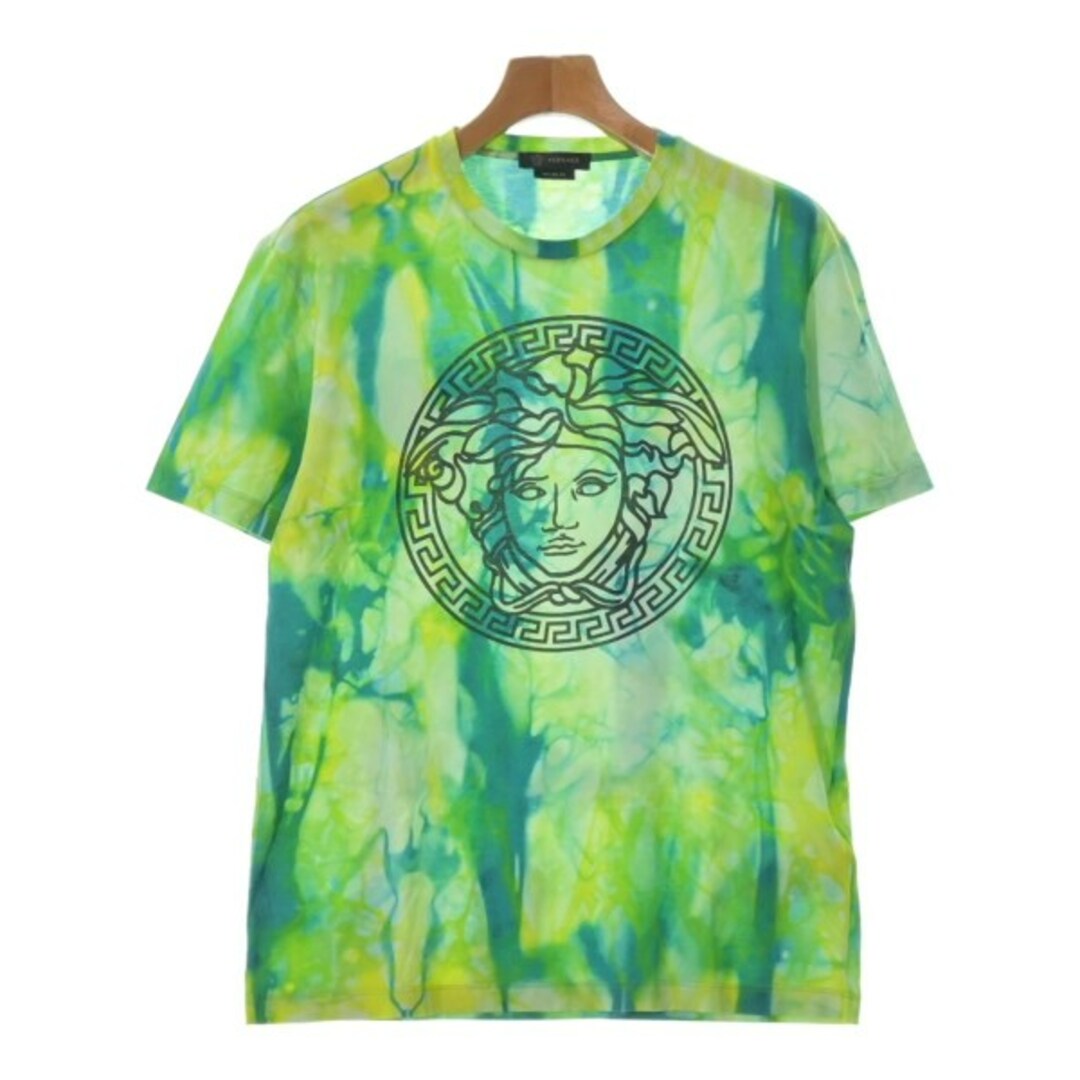 VERSACE ヴェルサーチ Tシャツ・カットソー M 緑x黄(タイダイ)