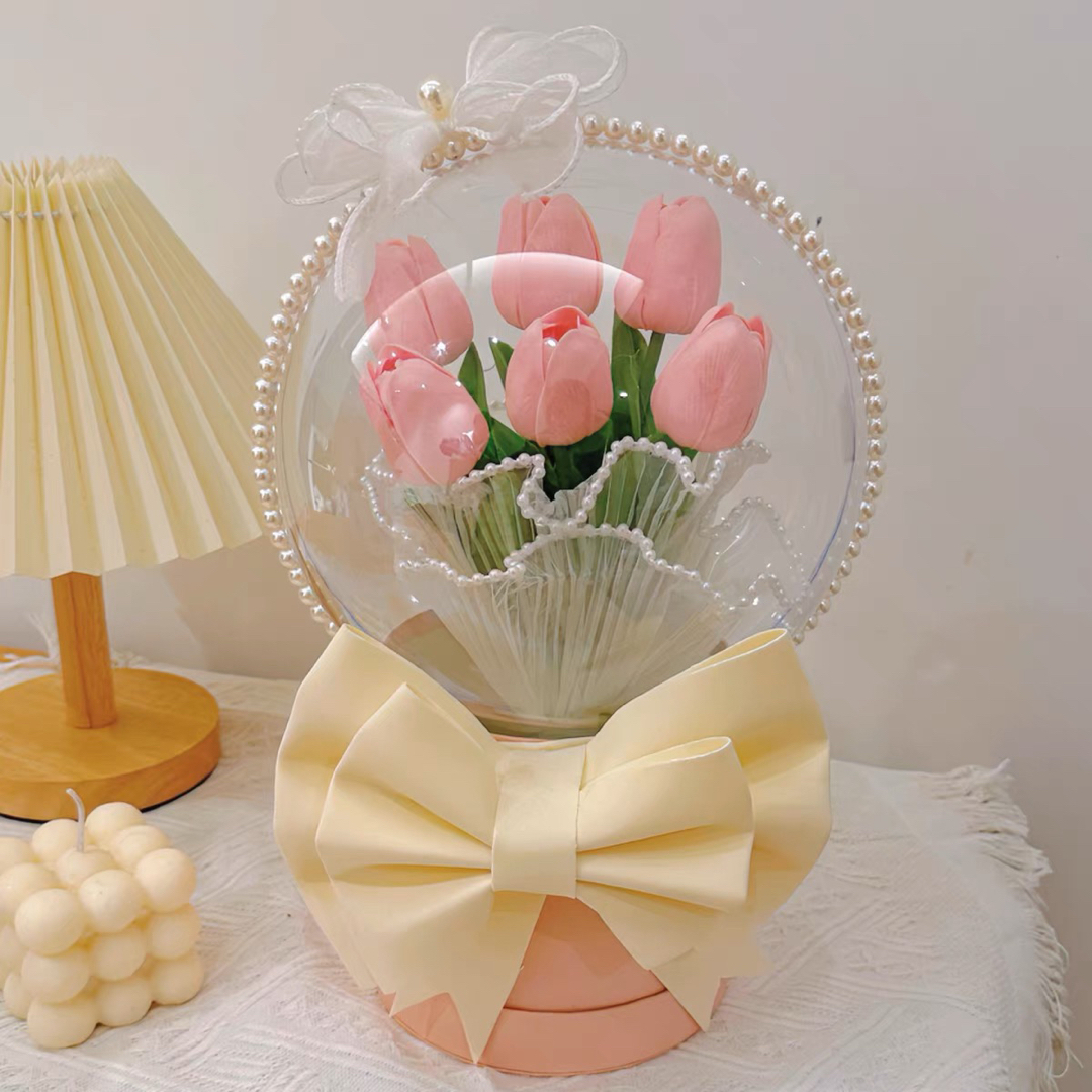 ソープフラワー誕生日記念日女性人気可愛いプレゼント花束韓国チュリップブーケ