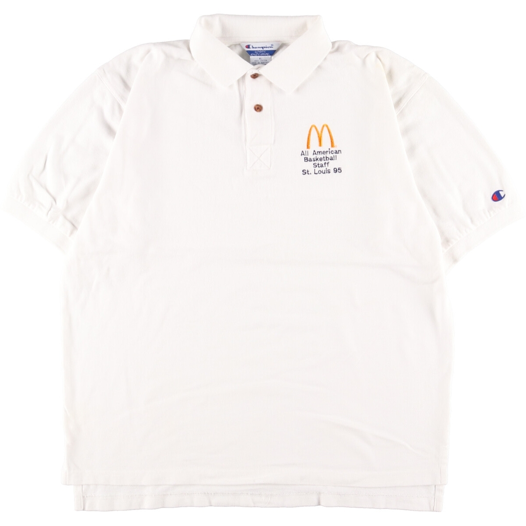 Champion(チャンピオン)の古着 チャンピオン Champion McDonald's マクドナルド 半袖 ポロシャツ メンズXL /eaa356237 メンズのトップス(ポロシャツ)の商品写真