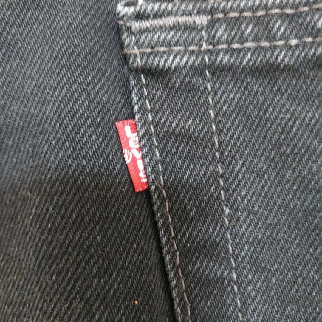 W40 Levi's リーバイス505 ブラックデニム バギーパンツ ワイド 黒