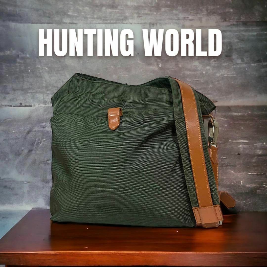 【美品】HUNTING WORLD ADOBE ショルダーバッグ ボディバッグ