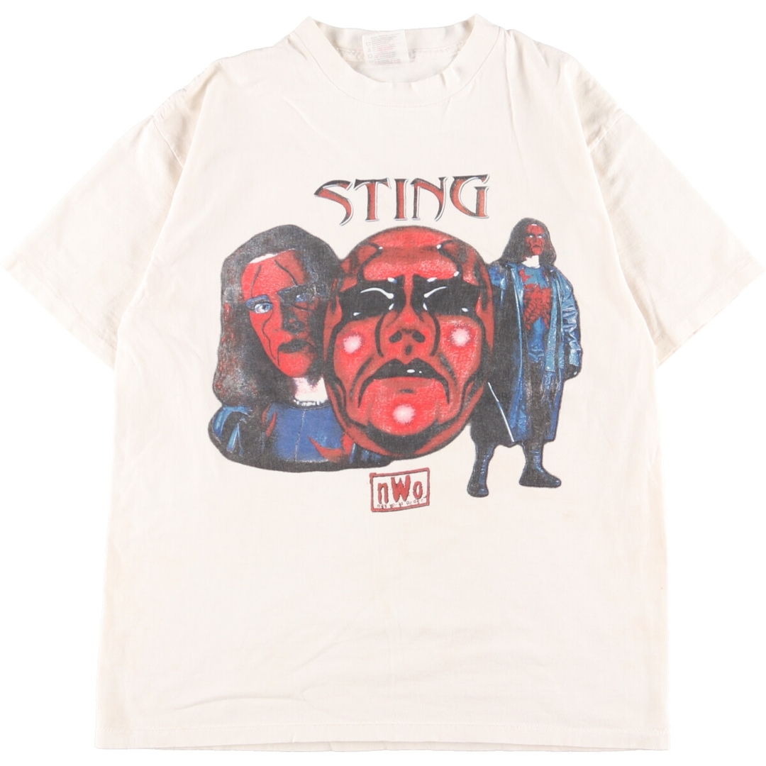 90年代 オニータ PowerPro by ONEIA nWo STING スティング プロレス スポーツプリントTシャツ メンズL ヴィンテージ /eaa35606351cm肩幅