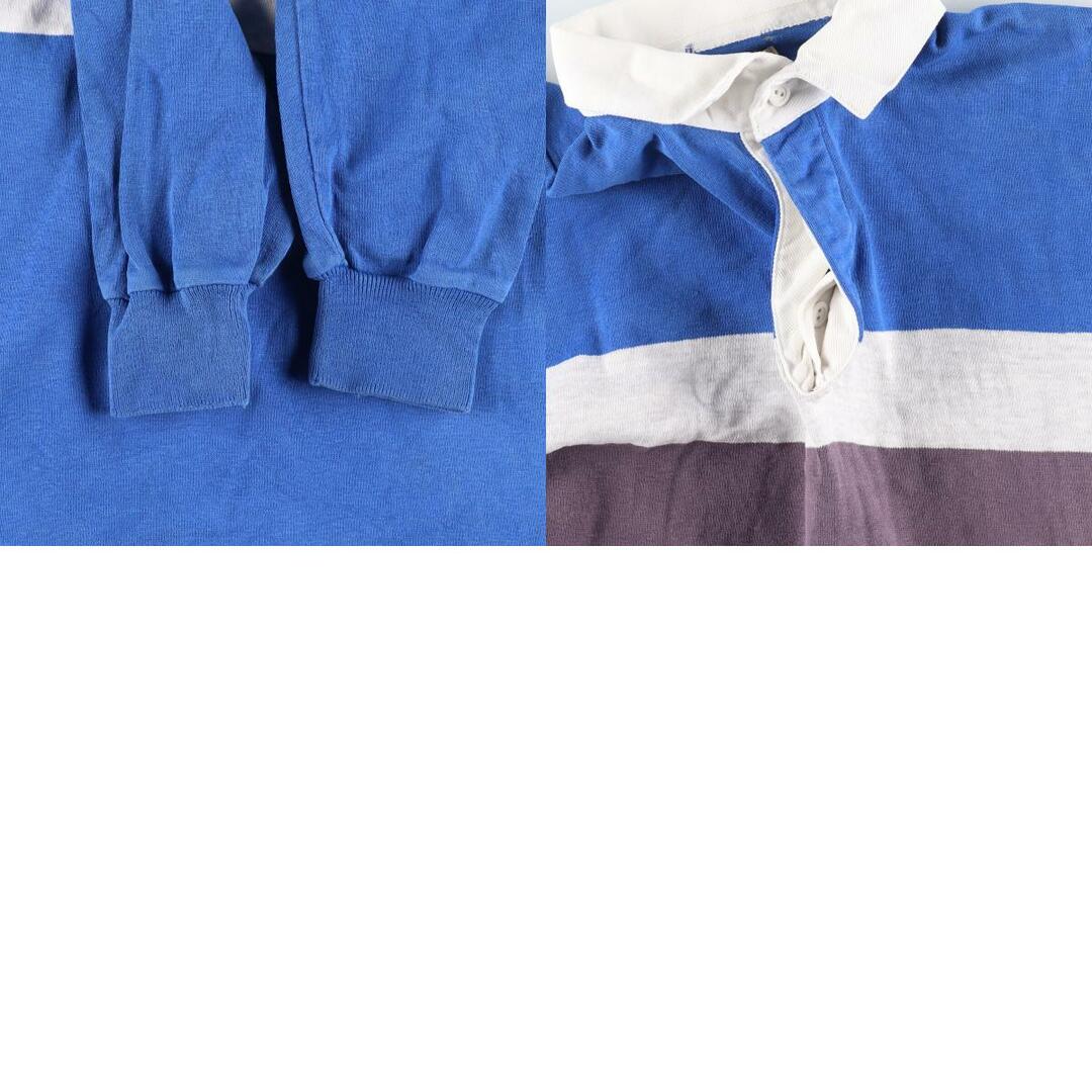 L.L.Bean(エルエルビーン)の古着 エルエルビーン L.L.Bean ボーダー柄 長袖 ラガーシャツ USA製 メンズXL /eaa355730 メンズのトップス(シャツ)の商品写真