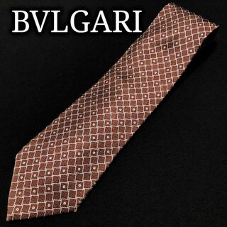 ブルガリ(BVLGARI)のブルガリ ドットチェック ブラウン ネクタイ A103-Z02(ネクタイ)