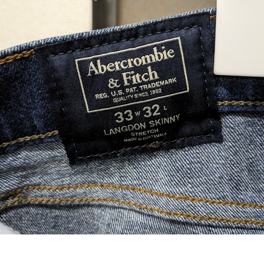 Abercrombie&Fitch(アバクロンビーアンドフィッチ)のアバクロ　アバクロンビー&フィッチ　スキニーストレッチ　デニム　スキニー　33 メンズのパンツ(デニム/ジーンズ)の商品写真