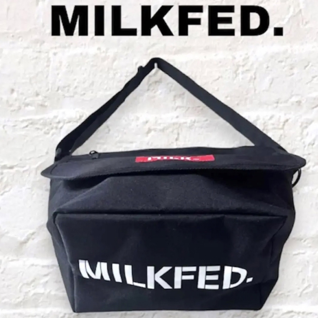 MILKFED.(ミルクフェド)の《未使用品》ミルクフェド ショルダーバッグ 黒 ブラック 斜め掛け ナイロン軽量 レディースのバッグ(ショルダーバッグ)の商品写真