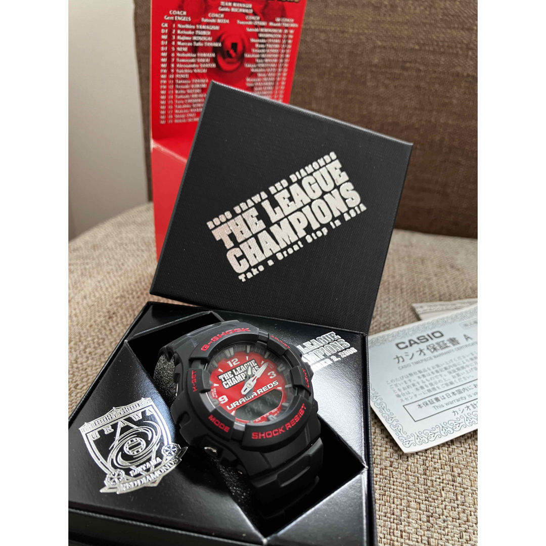 G-SHOCK(ジーショック)のCASIO G-SHOCK 浦和レッズ2006J1優勝記念モデル スポーツ/アウトドアのサッカー/フットサル(記念品/関連グッズ)の商品写真