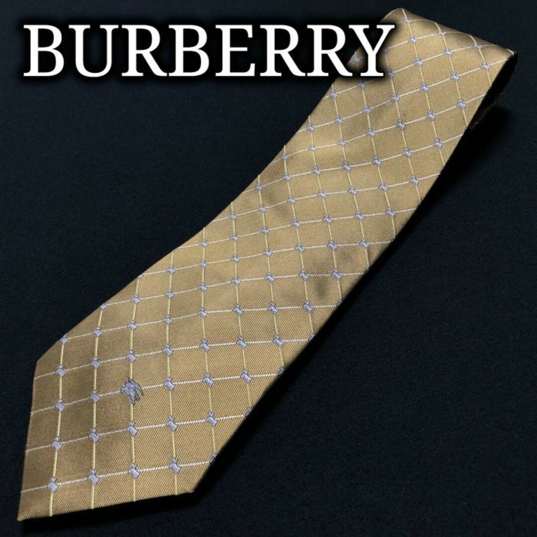 BURBERRY(バーバリー)のバーバリー ロゴドッグチェック ダークイエロー ネクタイ A104-A23 メンズのファッション小物(ネクタイ)の商品写真