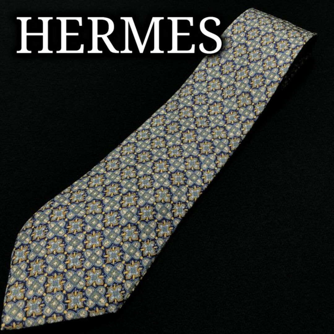 Hermes(エルメス)のエルメス 小紋 グリーン ネクタイ A104-B09 メンズのファッション小物(ネクタイ)の商品写真