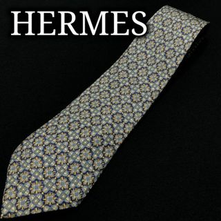 エルメス(Hermes)のエルメス 小紋 グリーン ネクタイ A104-B09(ネクタイ)