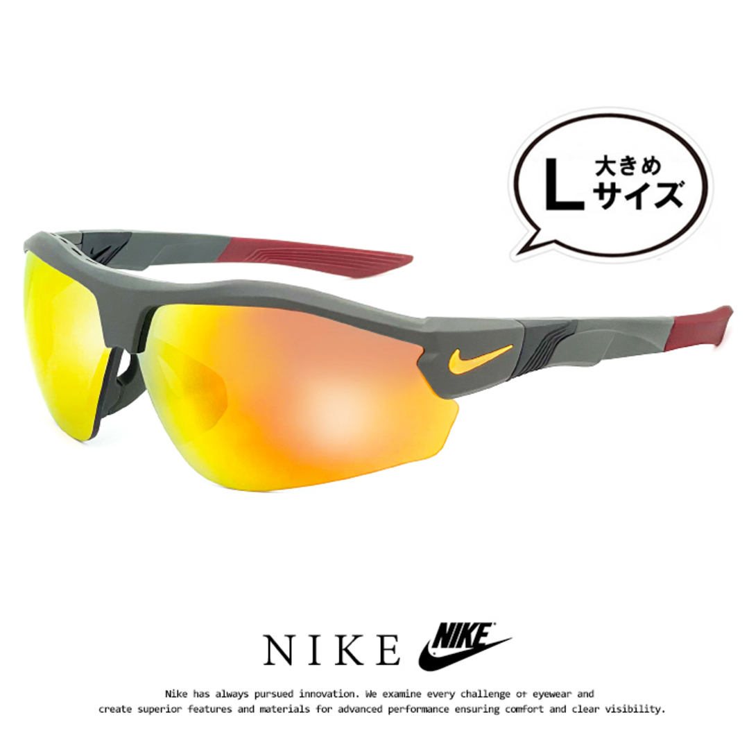 【NIKE】スクエア フレーム サングラス☆SALE中 NIKE - 【新品】 ナイキ サングラス dj3043-355 SHOW X3 AF M