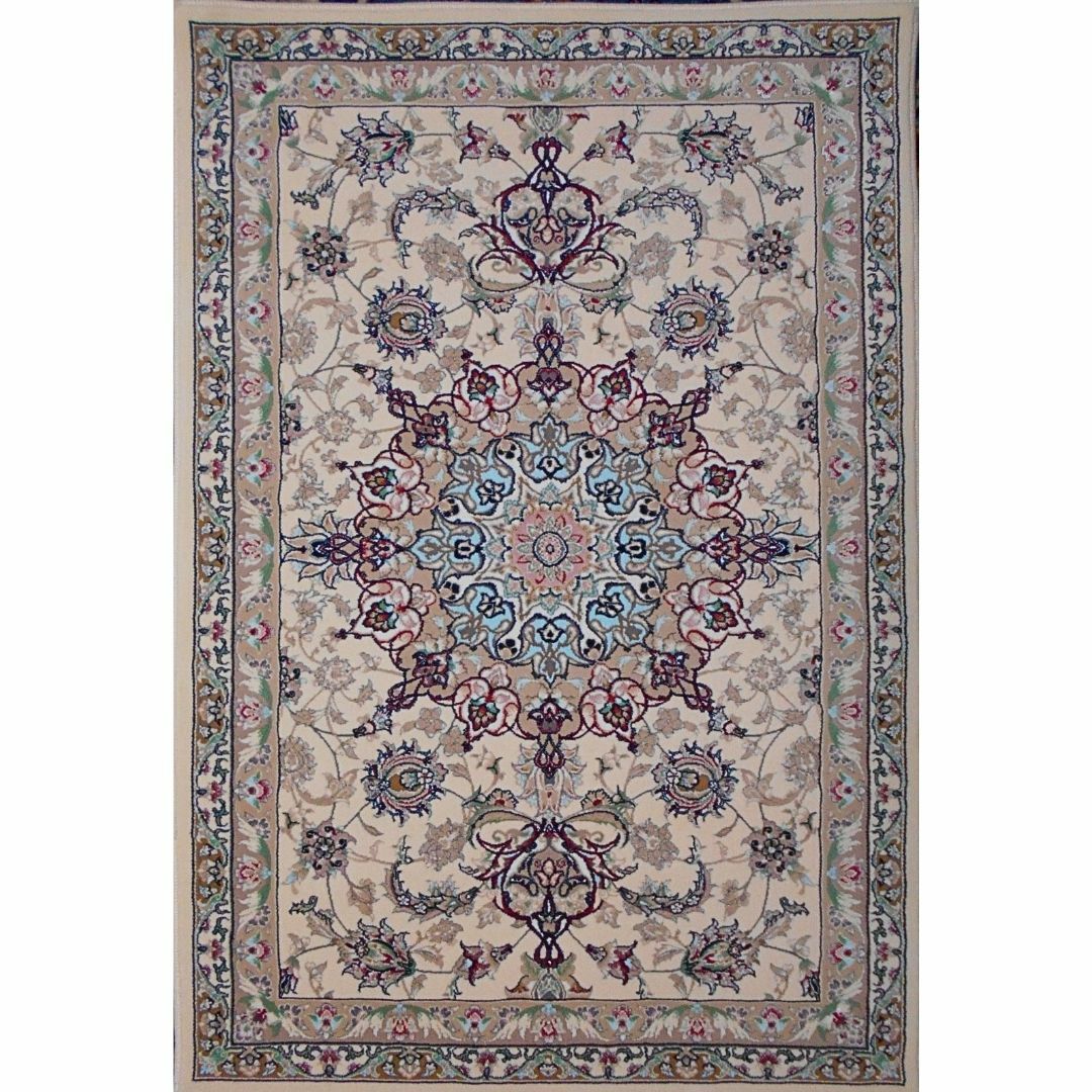 170万ノット！輝く 本場イラン産 絨毯！ 60×90cm‐133001 1