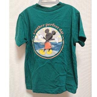 ディズニー(Disney)のディズニー Disney ミッキー キャンプ デザイン Tシャツ グリーン 緑(Tシャツ/カットソー)