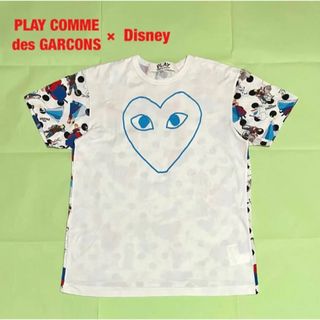 COMME des GARCONS Tシャツ エモジ アナ雪 ビッグロゴ L