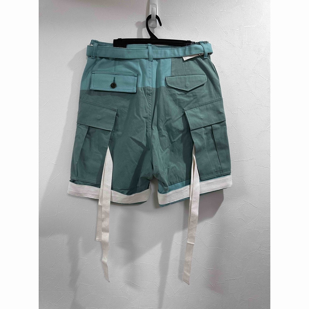 sacai Cotton Nylon Oxford カーゴハーフパンツ サイズ1 | www