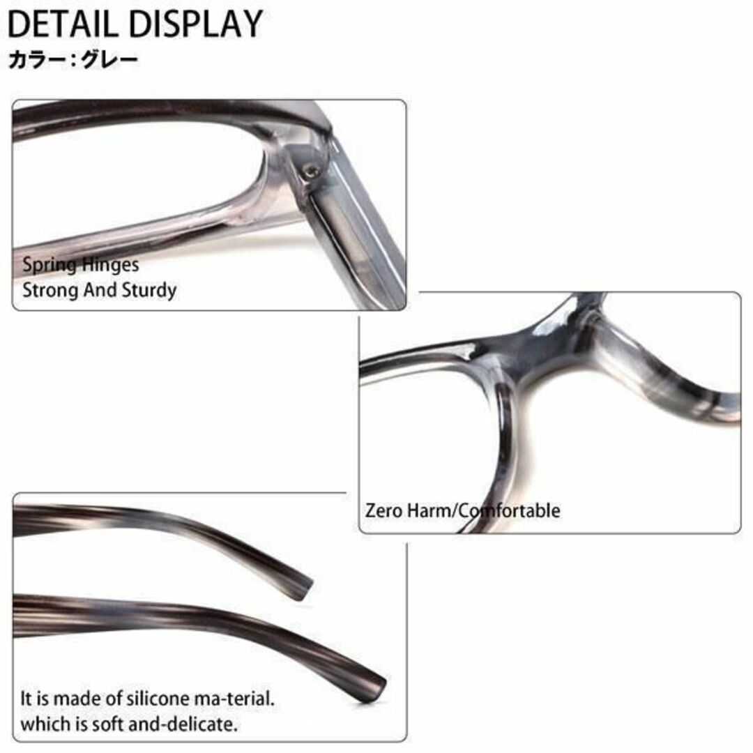 眼鏡 老眼鏡 +3.0 男女兼用 シニアグラス マーブルフレーム　パープル メンズのファッション小物(サングラス/メガネ)の商品写真
