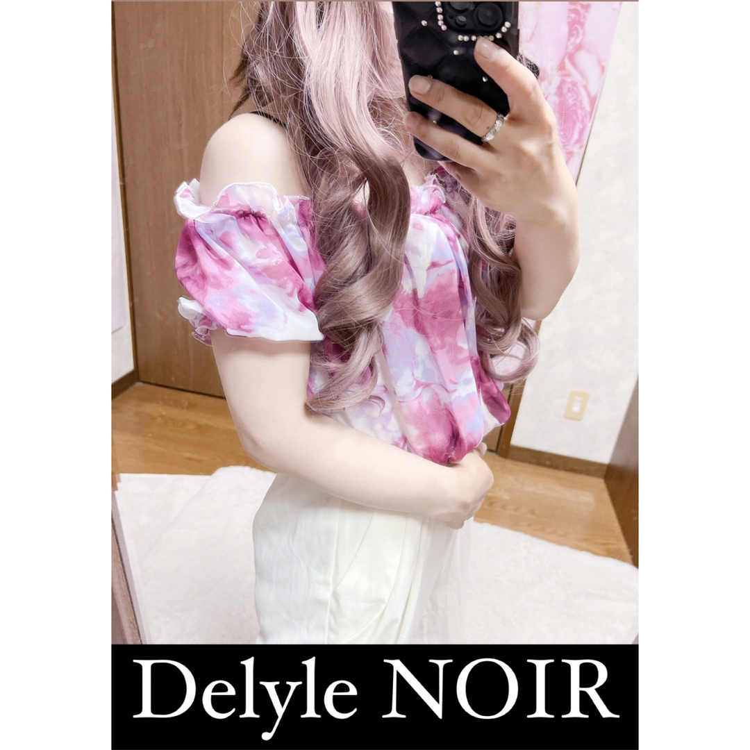 Delyle NOIR(デイライルノアール)の5287.Delyle NOIR オールインワン 花柄 切り替え レディースのパンツ(オールインワン)の商品写真