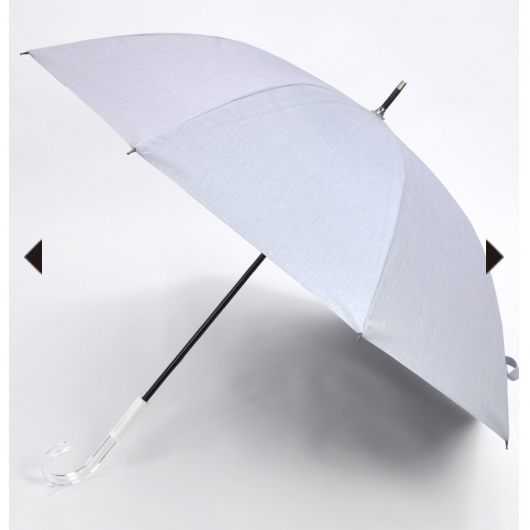 サンバリア100 Mサイズ　moku ブルー　クリア手元 レディースのファッション小物(傘)の商品写真