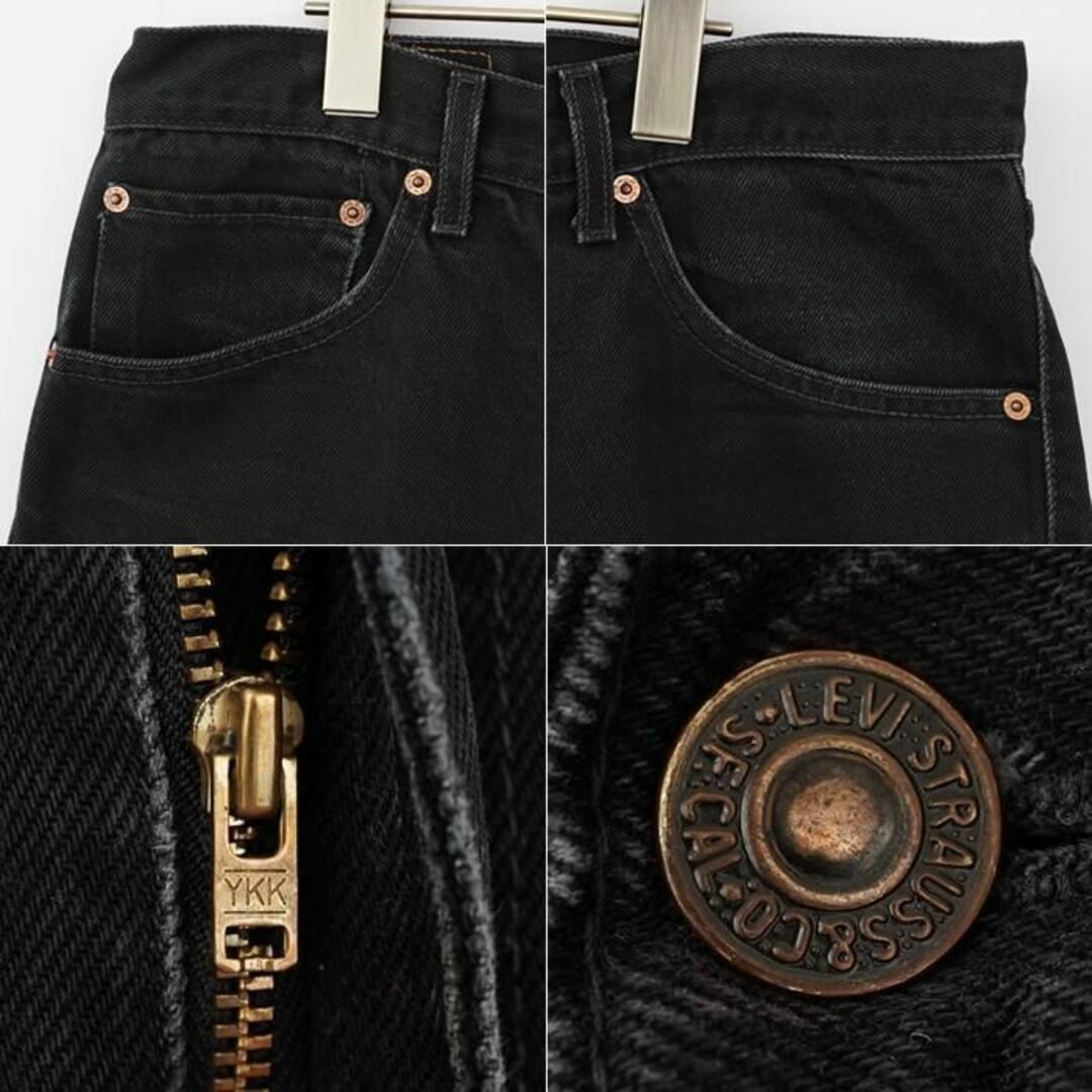 販売認定店 W38 Levis リーバイス521 ユーロ ブラックデニム バギー